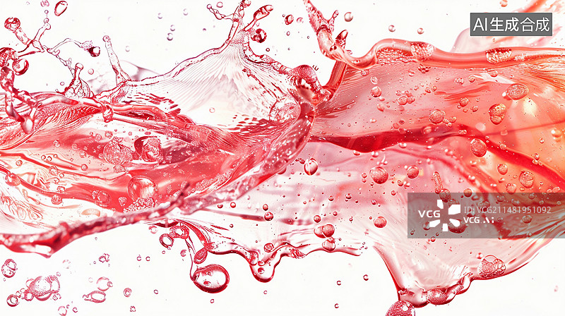 【AI数字艺术】草莓果汁图片素材