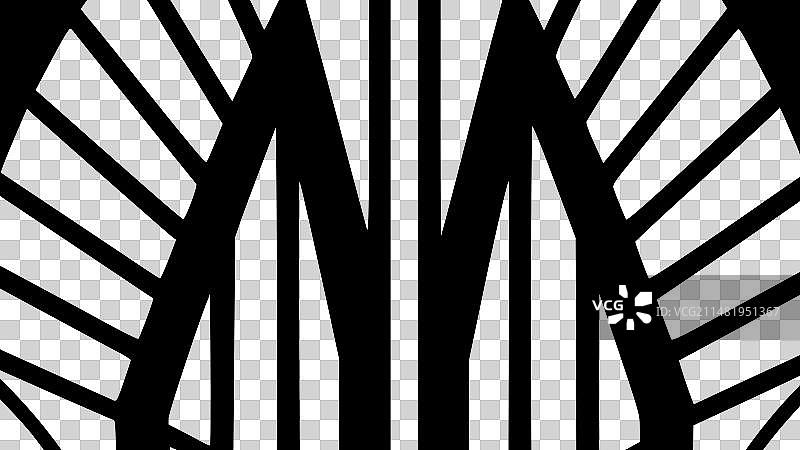 彩色玻璃 - 简约剪影图片素材