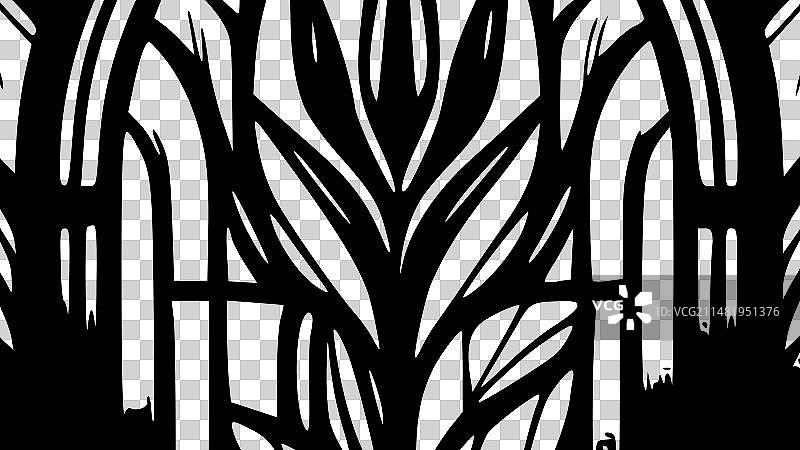 彩色玻璃 - 黑白图片素材