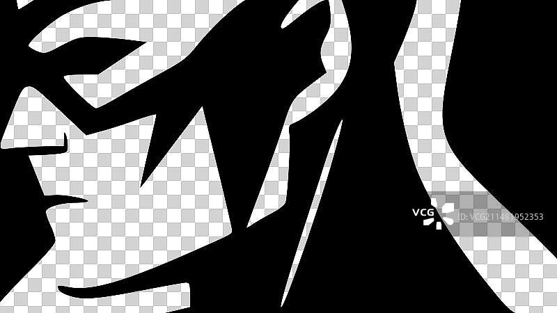 超级英雄极简剪影图片素材