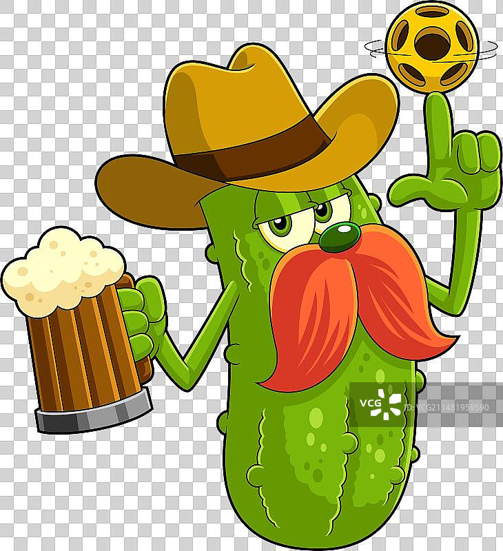 牛仔泡菜卡通人物图片素材