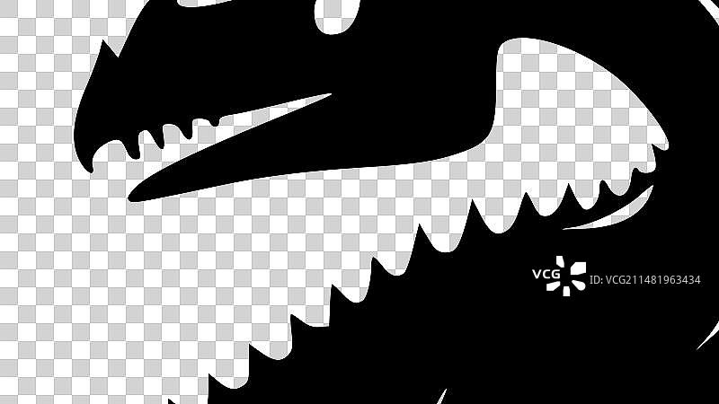 恐龙极简扁平风logo图片素材