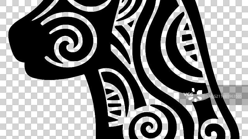 狗-极简主义和简单的轮廓图片素材