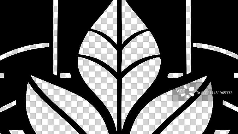 彩色玻璃黑白隔离图标图片素材