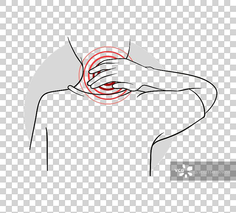 身体疼痛解剖学概念图片素材