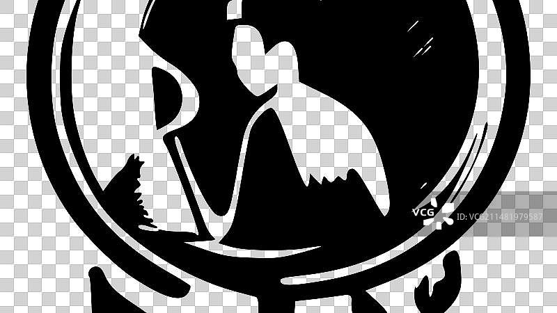 极简主义风格剪影图片素材