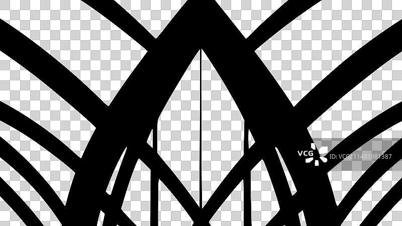 彩色玻璃黑白隔离图标图片素材