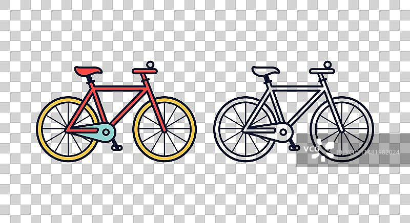 巡洋自行车元素合集图片素材