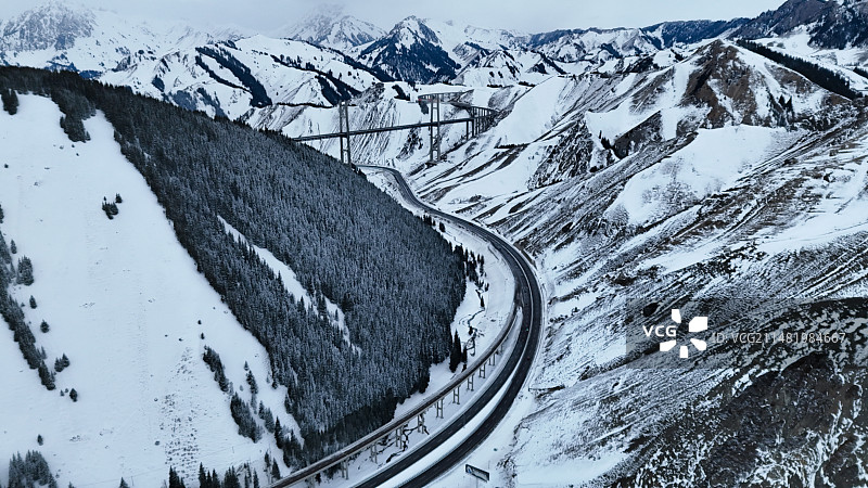 冬日果子沟图片素材