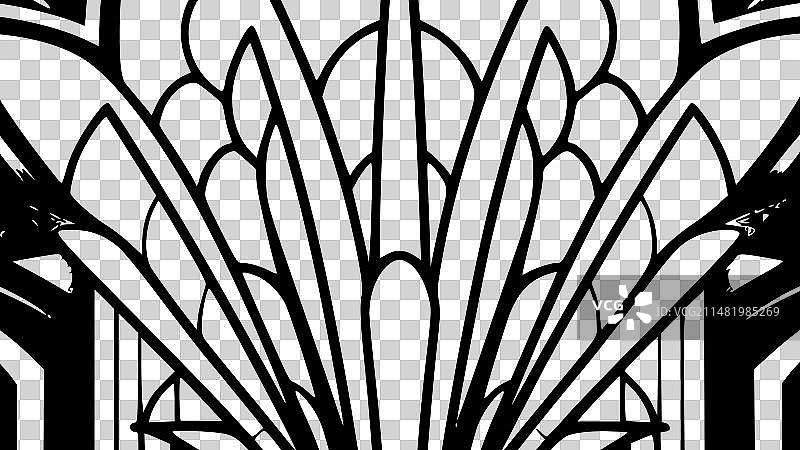 彩色玻璃 - 黑白图片素材