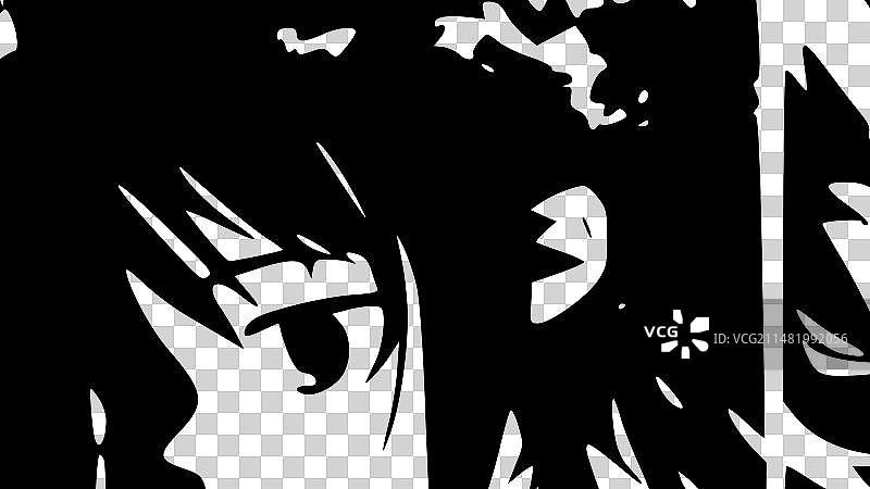 动漫 - 黑白图片素材