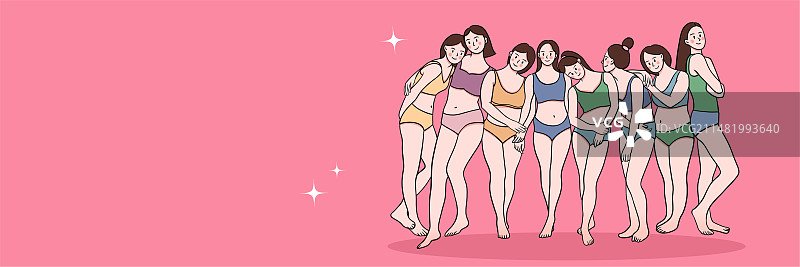 三八妇女节女性孕妇妈妈插画人物背景图片素材