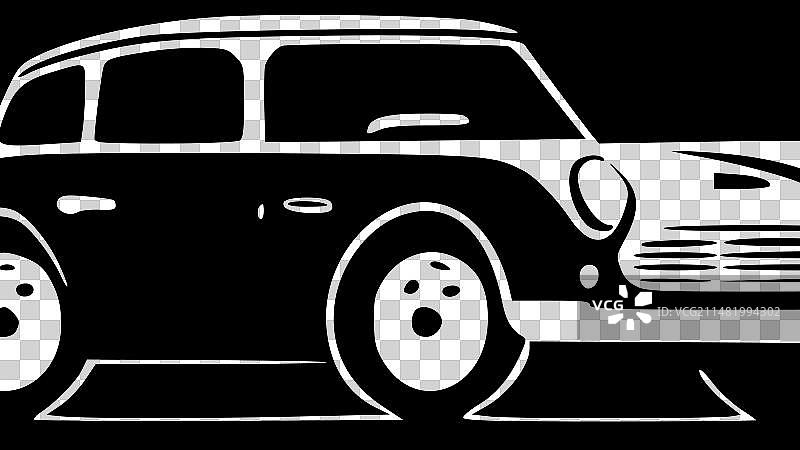 汽车 - 极简扁平风logo图片素材