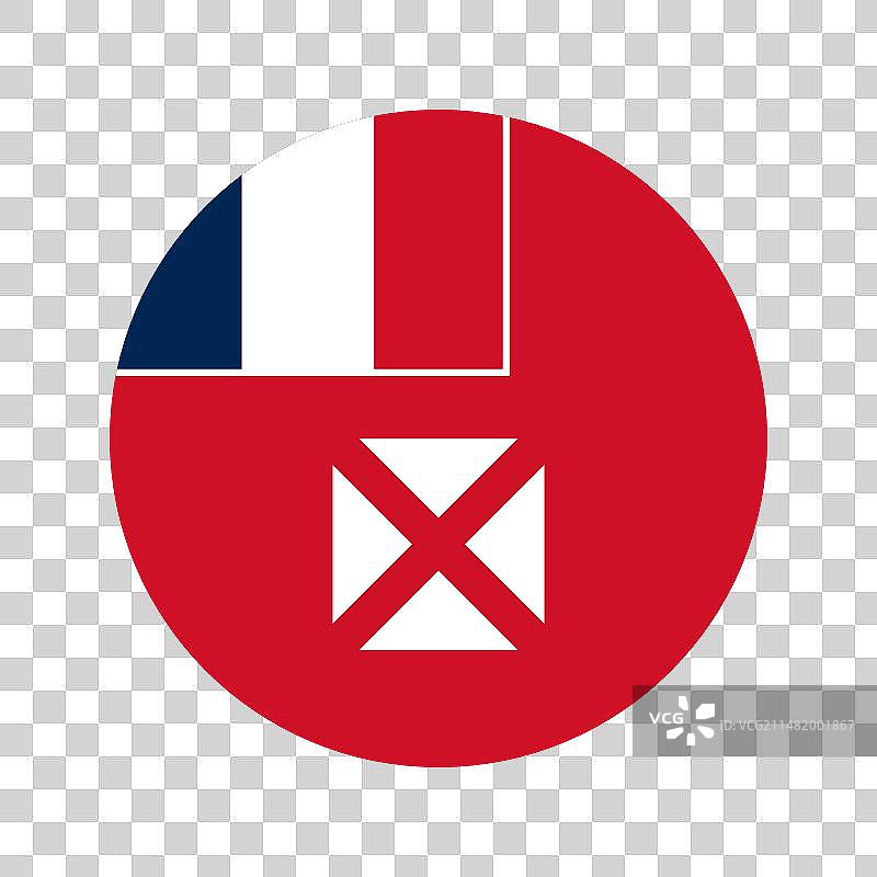 瓦利斯和富图纳群岛旗帜图片素材