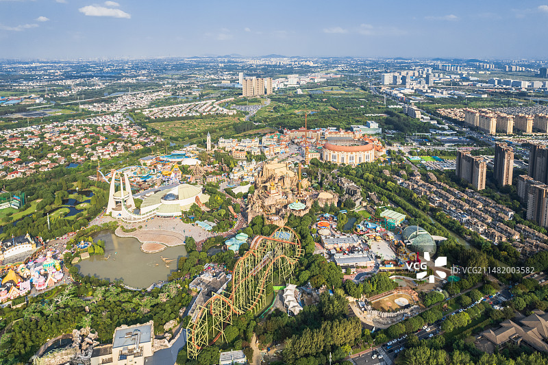 常州市恐龙园城市风光图片素材