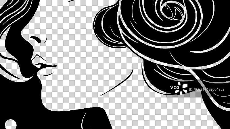 新艺术运动风极简剪影图片素材