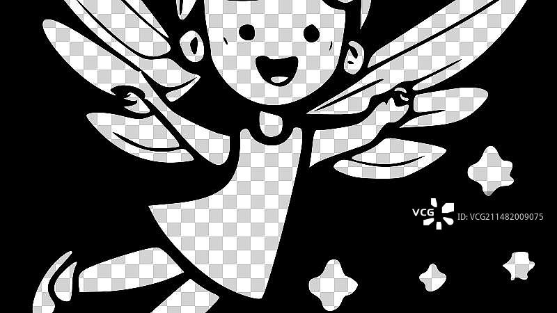 牙仙 - 黑白隔离图标图片素材