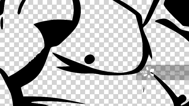 极简扁平摔跤标志图片素材