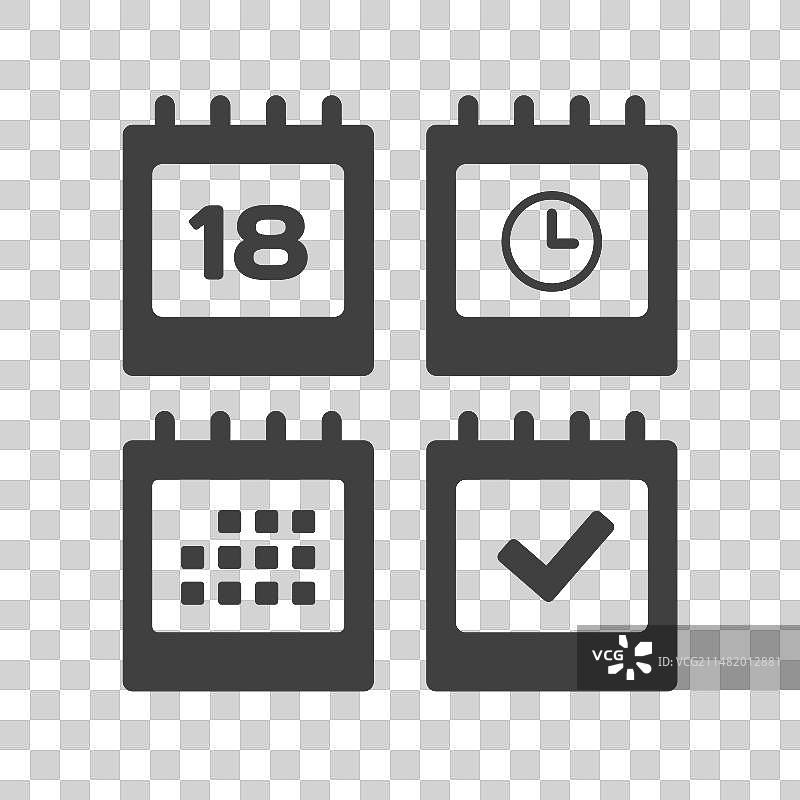 第18天日程计时器日历图标图片素材