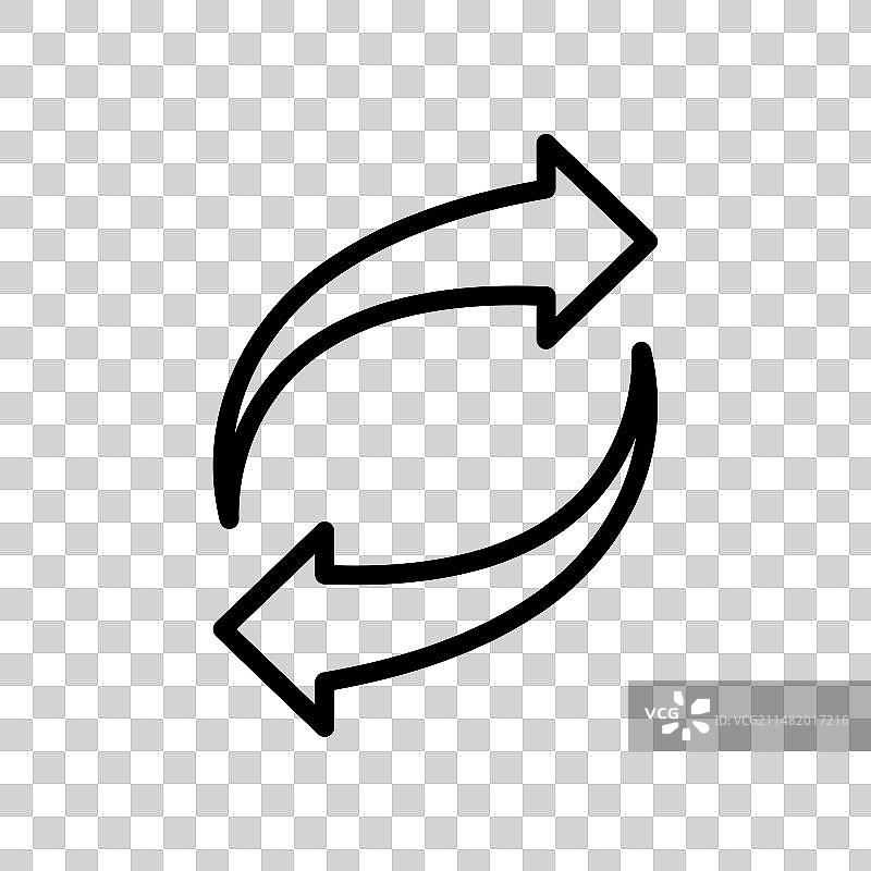 旋转箭头图标图片素材