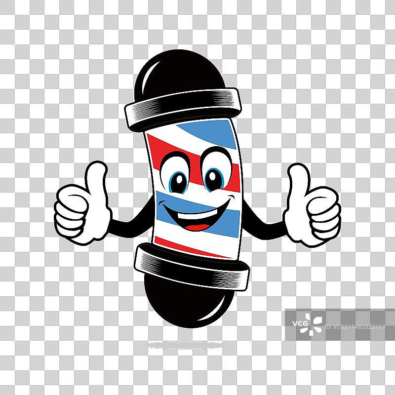 理发店吉祥物角色图片素材