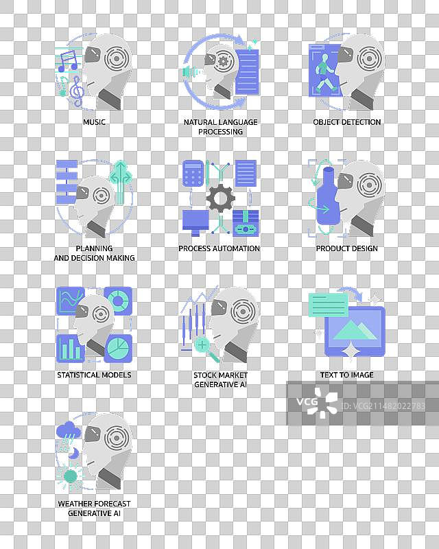 AI生成图标集图片素材