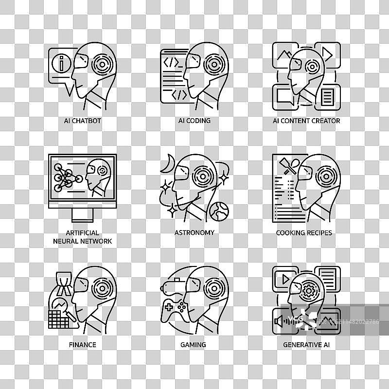 AI生成图标集图片素材