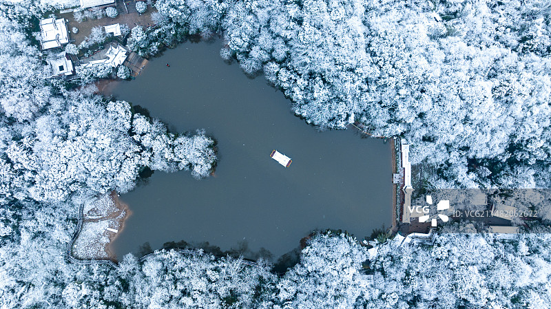 雪后青城山图片素材