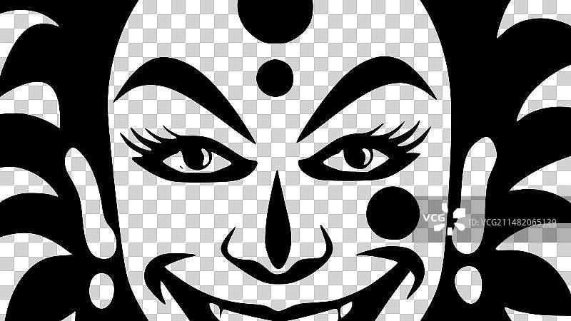 小丑高品质Logo，适合T恤图片素材