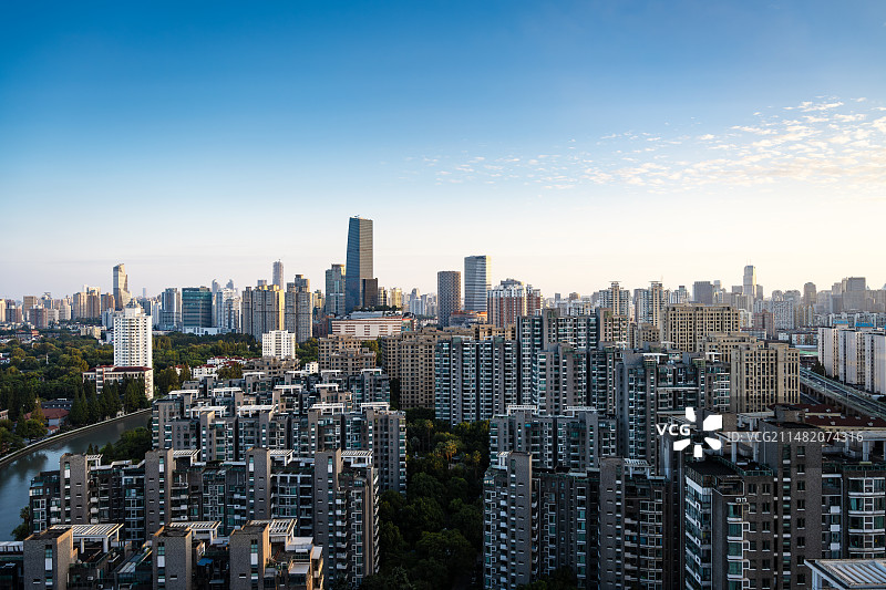 上海普陀全景图片素材