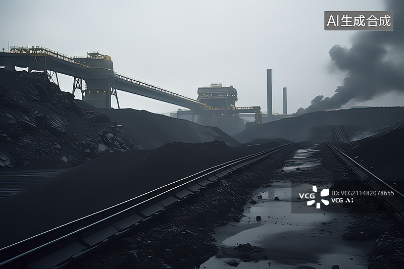 【AI数字艺术】矿石开采场图片素材