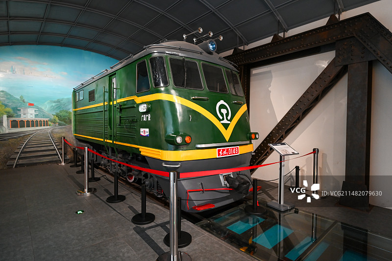 广东广州铁路博物馆火车模型图片素材