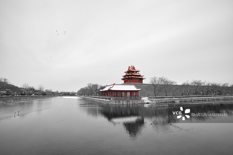 故宫角楼雪景图片素材