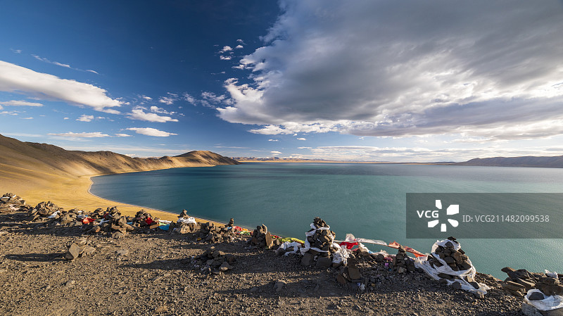 西藏那曲纳木错姊妹湖巴木措风光图片素材