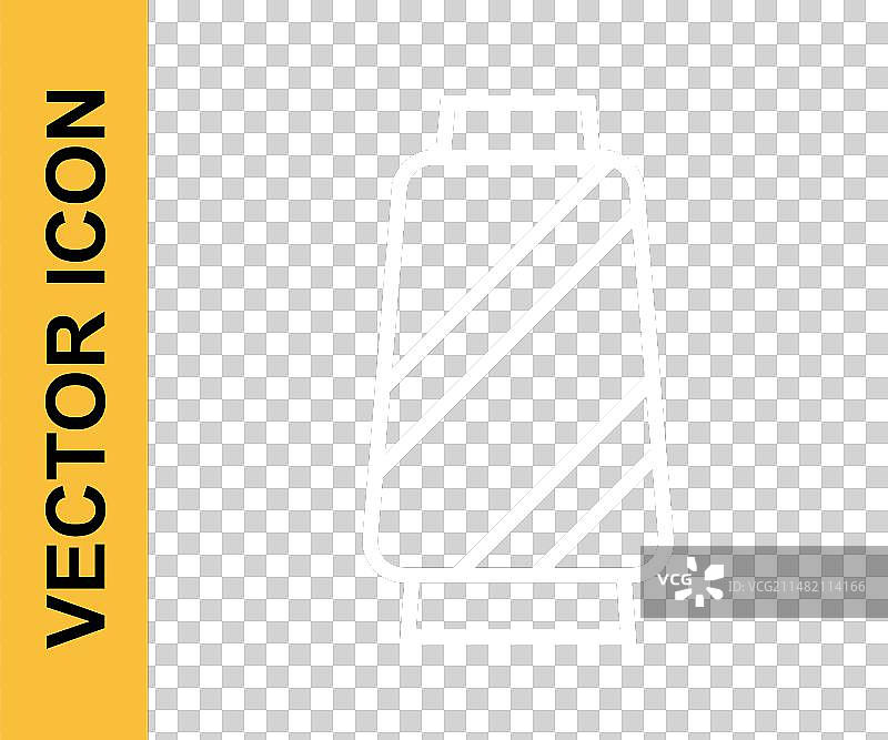 白色线轴缝纫线图标图片素材