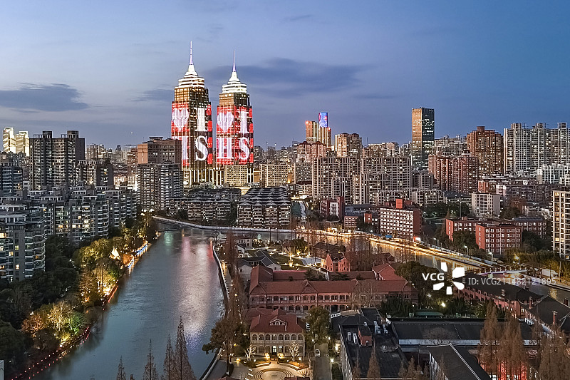 魔都夜幕图片素材