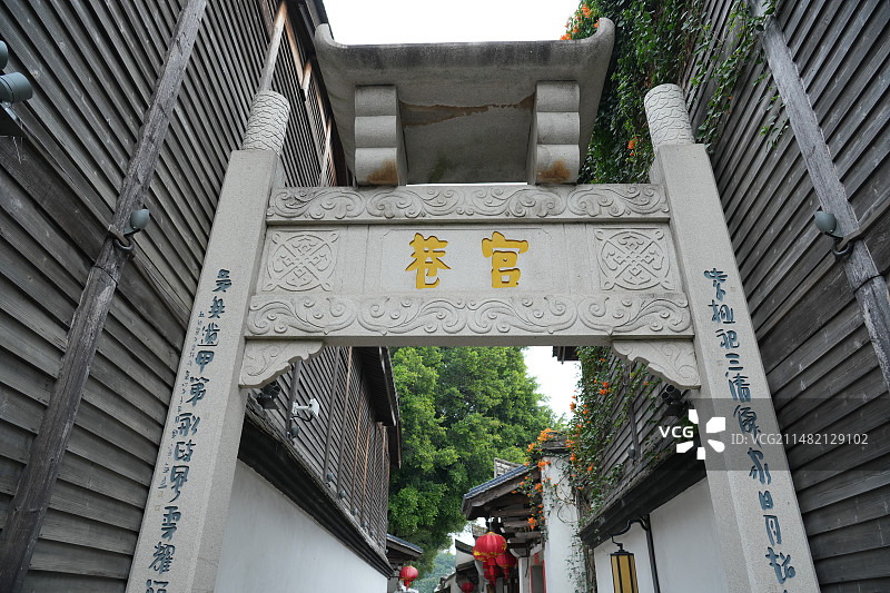 福建省福州市三坊七巷历史文化街区黄巷图片素材