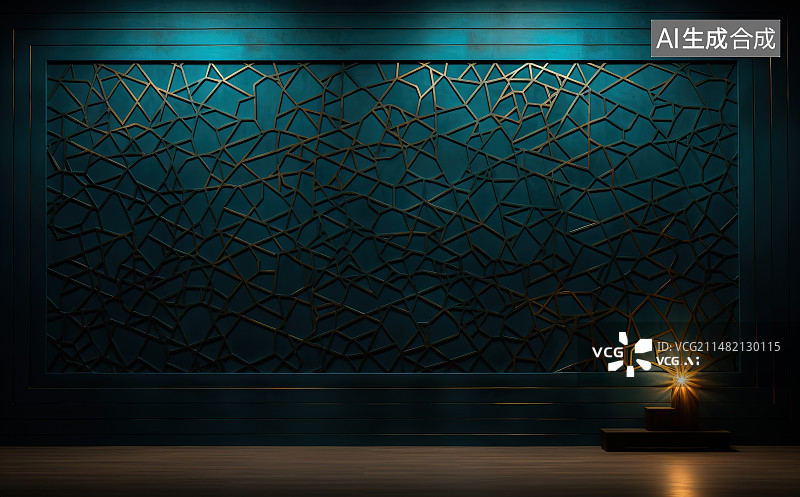 【AI数字艺术】黑色背景下桌子上照明设备的特写镜头图片素材