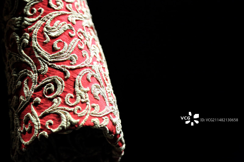 古董高级定制蕾丝刺绣细节图片素材