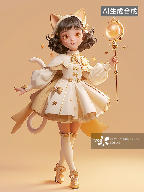 【AI数字艺术】魔法少女图片素材