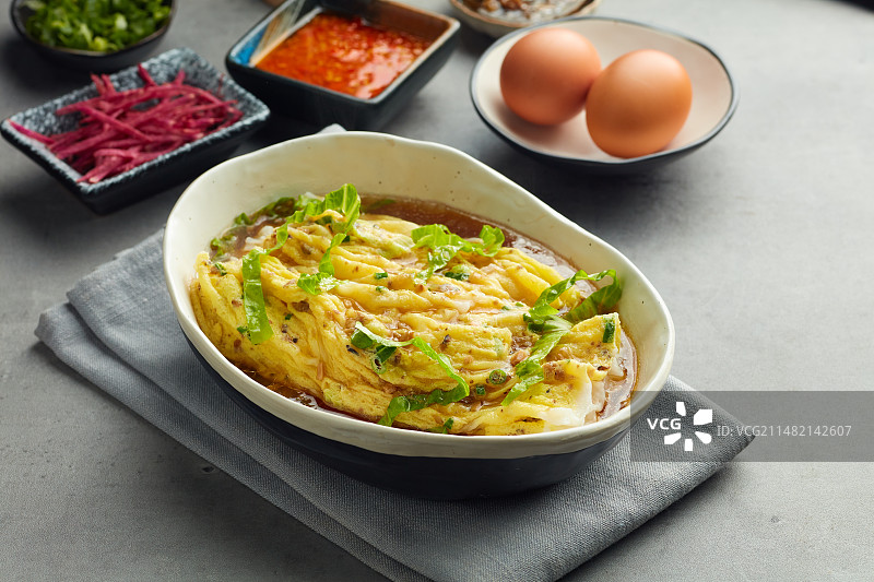 双蛋肠粉图片素材