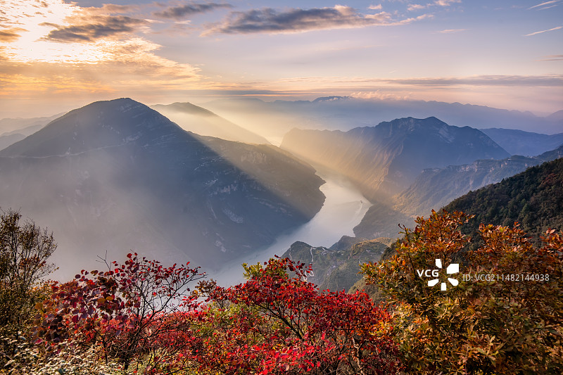 三峡之巫峡秋色图片素材