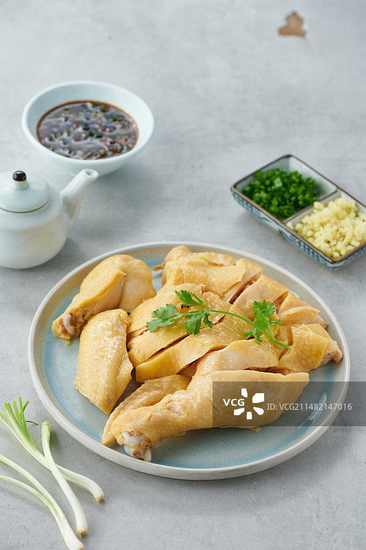 中华名族特色菜肴 白斩鸡图片素材