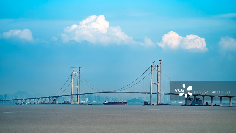 深中通道伶仃洋大桥图片素材