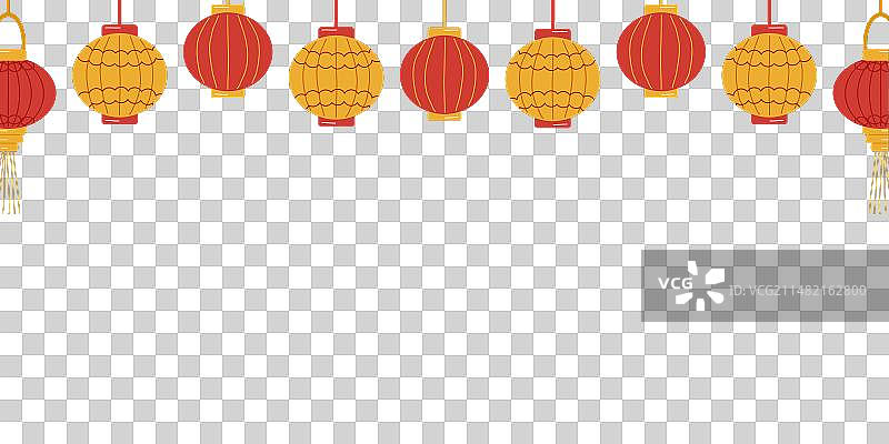 中国新年灯笼背景图片素材