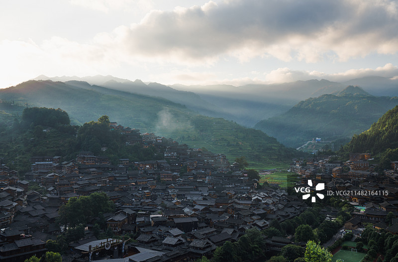 贵州西江千户苗寨图片素材