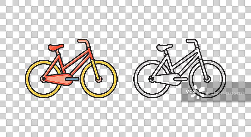 复古自行车骑行图片素材