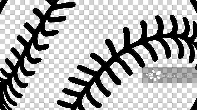 棒球极简剪影图片素材