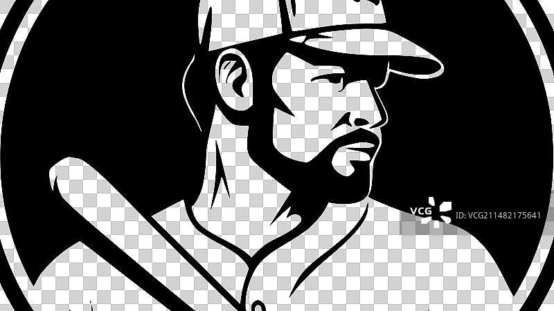 黑白棒球图片素材