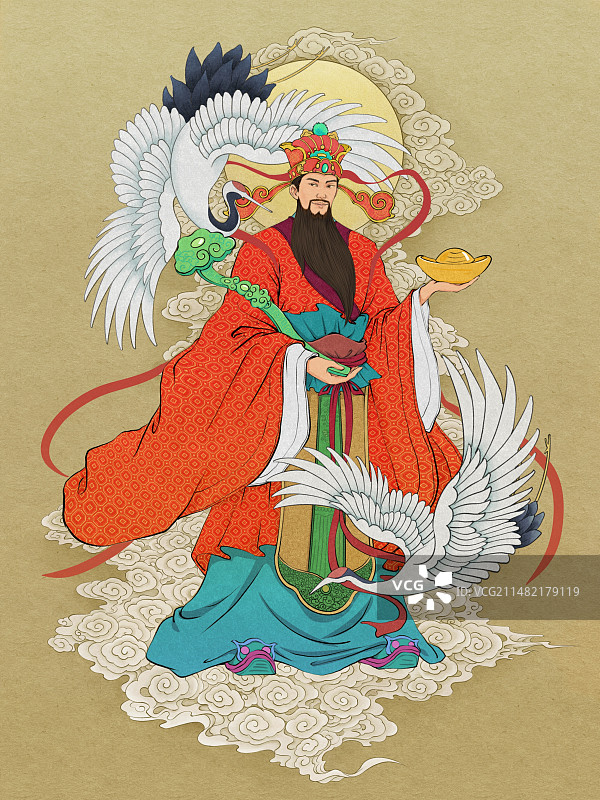 五路财神 比干图片素材